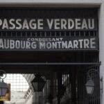 Entrée du Passage Verdeau à Paris, passage couvert près des Grands Boulevards.